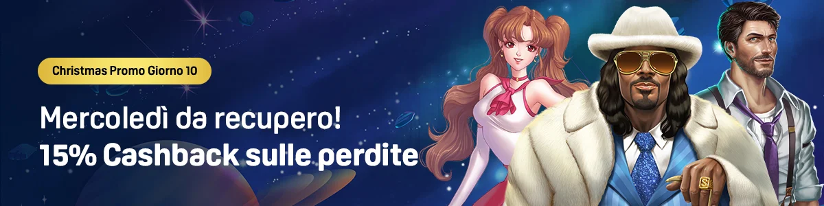 15% di Cashback per te