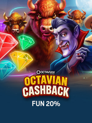 Octavian Cashback - 20 per cento fino a 500 euro in Fun Bonus