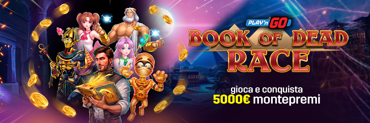 Book of Dead Race - €5.000 Montepremi