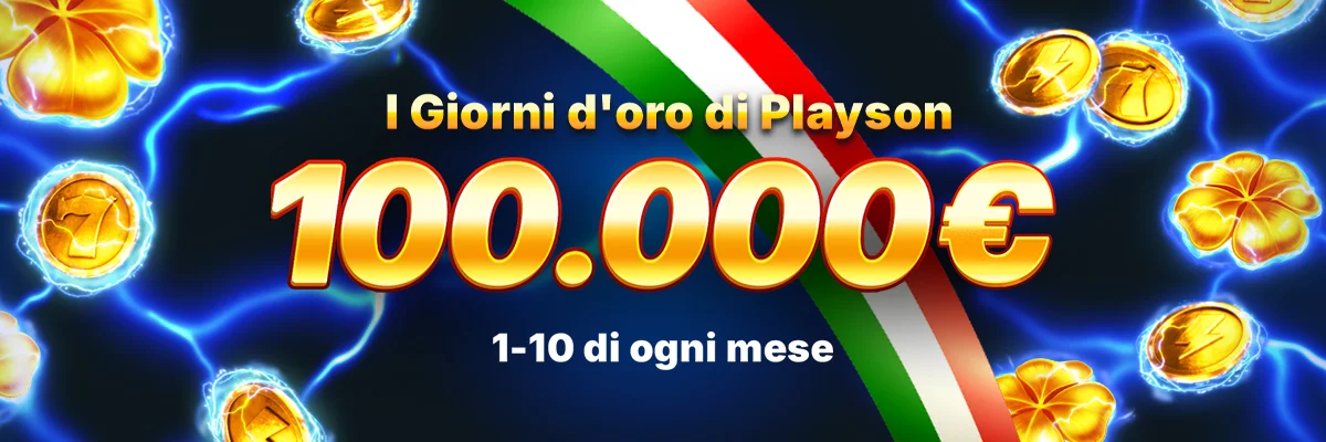 I Giorni D'Oro di Playson - Torneo di Rete